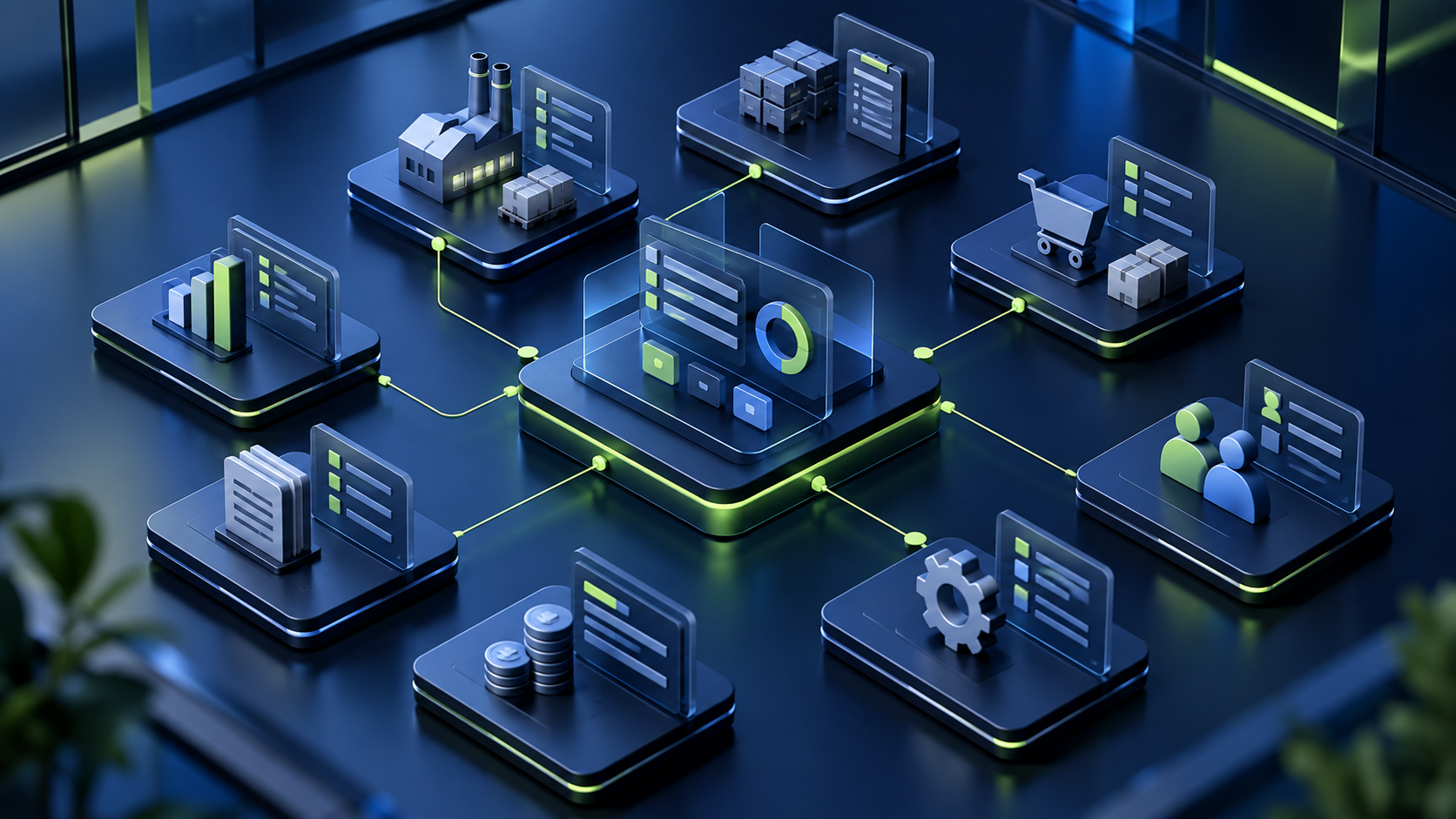 GenVibe ERP concept illustration